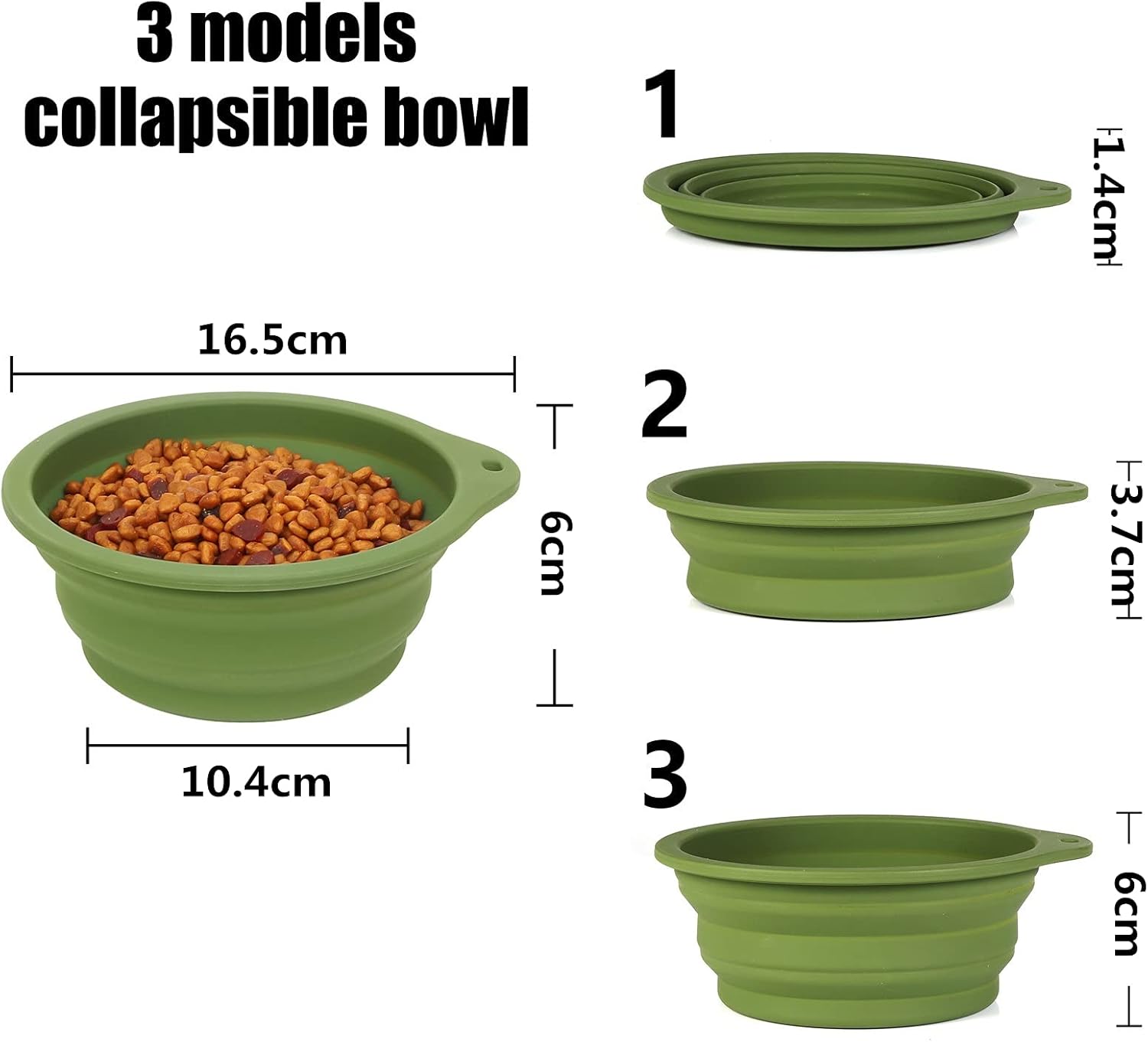 SLSON 2 Pack Dog Collapsible Bowl Large Portable | ObaPet