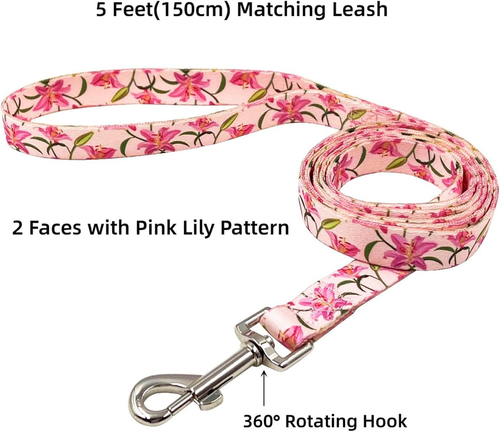 Olahibi Daisy Pattern Dog Collar and Leash | ObaPet