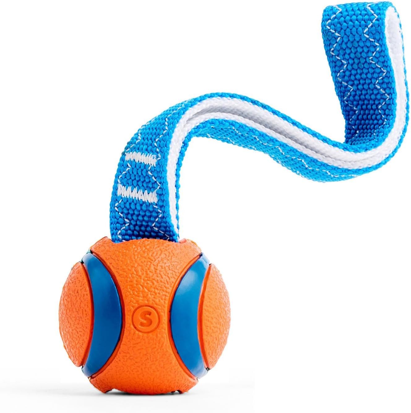 Chuckit! Ultra Tug Dog Toy With Rubber Ball Tug Of War Interactive Fetch Toy for Dogs, Medium
