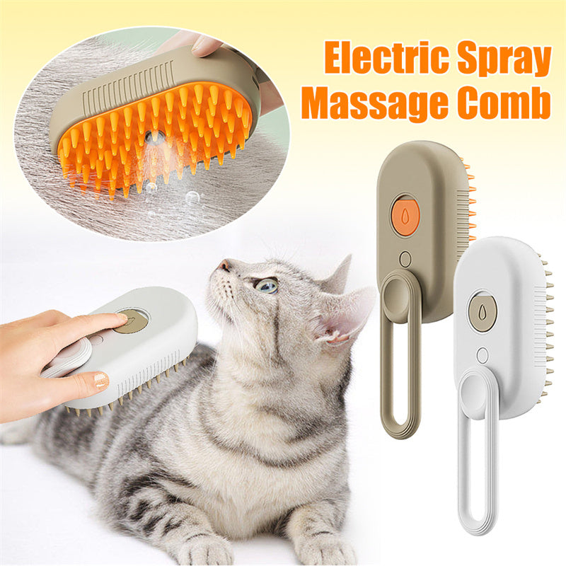 Cat Steam Brush Steamy Dog Brush 3 In 1 Electric | ObaPet