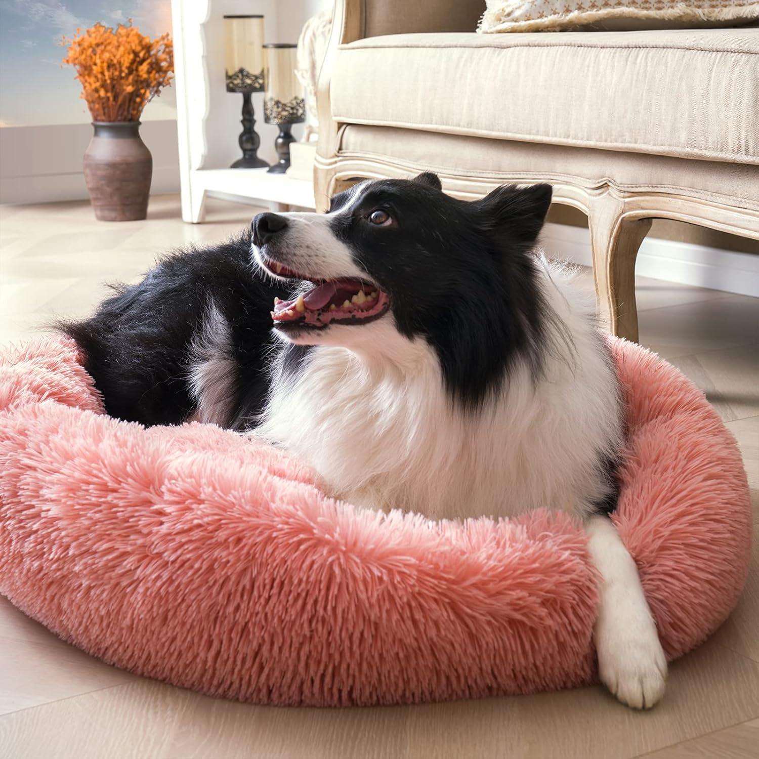 YOJOGEE Calming Donut Puppy Bed for Medium Small | ObaPet