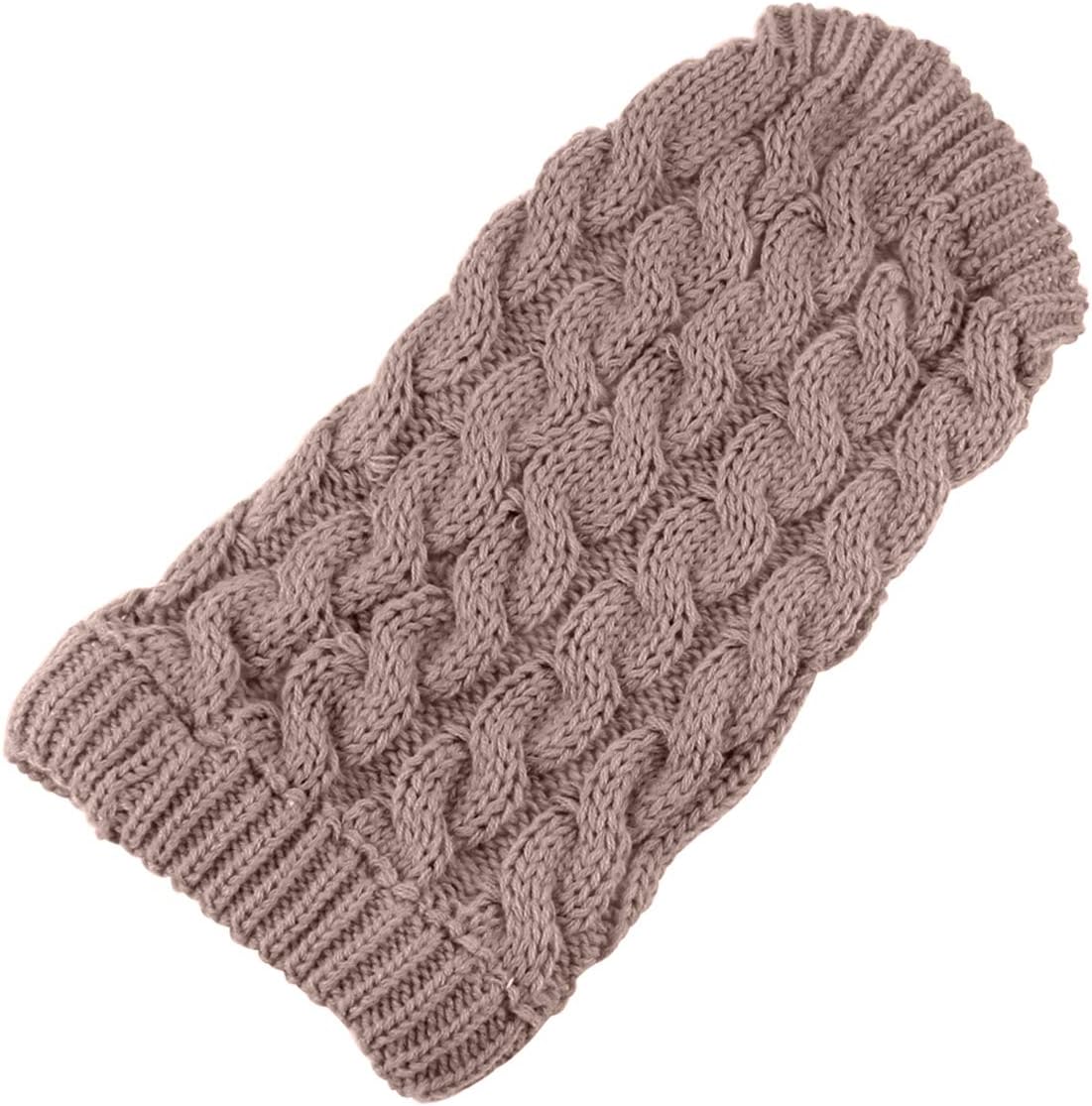 Pet Dog Turtleneck Knitting Sweater Coat Winter Warmer Thickening Pullover Knitwear Crochet Coat Clothes for Small Medium Large Dog Puppy Cat (M, Pink)