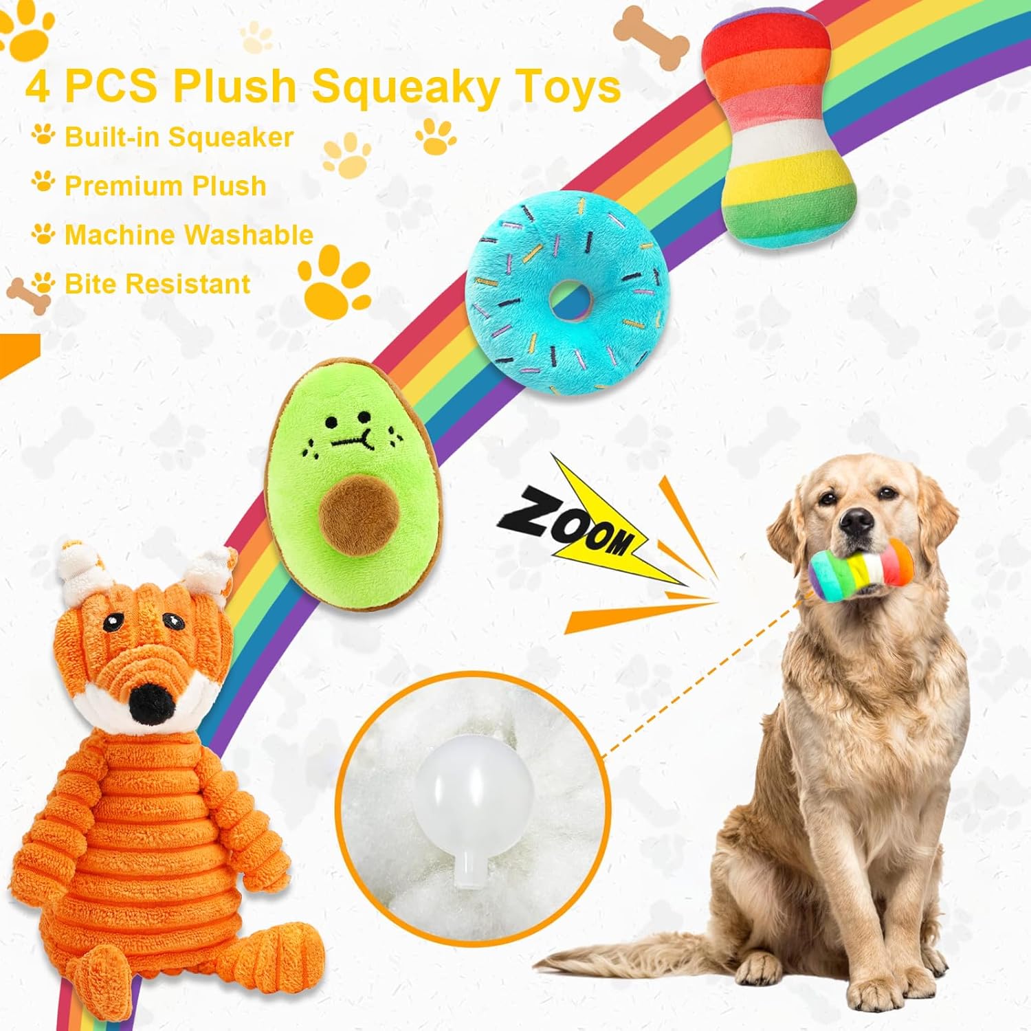 10 Pack Luxury Puppy Toys for Teething Small Dogs,Squeaky Plush Dog Rope Toys Set, Puppy Chew Toys with Cute Squeaky Dog Toys, Ball and More Rope Dog Chew Toys, Xmas Gift for Small and Medium Dogs