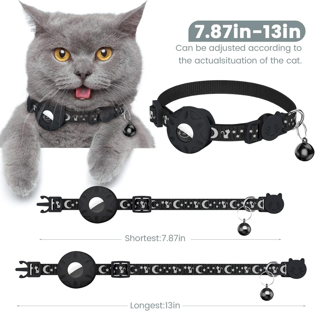 Simket Airtag Cat Collar, Refective Collar for | ObaPet
