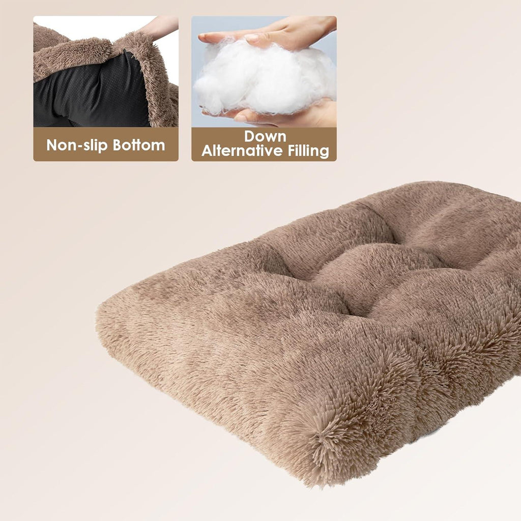 EHEYCIGA Calming Dog Bed Medium, Fluffy Anti | ObaPet
