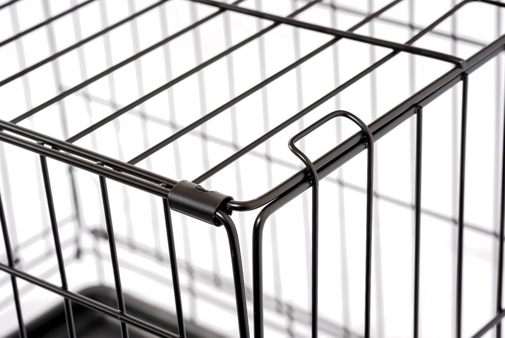 Dog Crate Dog Puppy Pet Cage, Dog Crate with Removal Tray,Folding Metal Pet Dog Training Cage Crate for Dogs