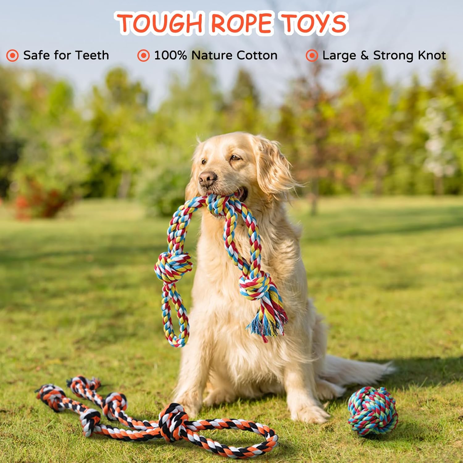 Aitmexcn Dog Rope Toys for Large Medium Dog | ObaPet