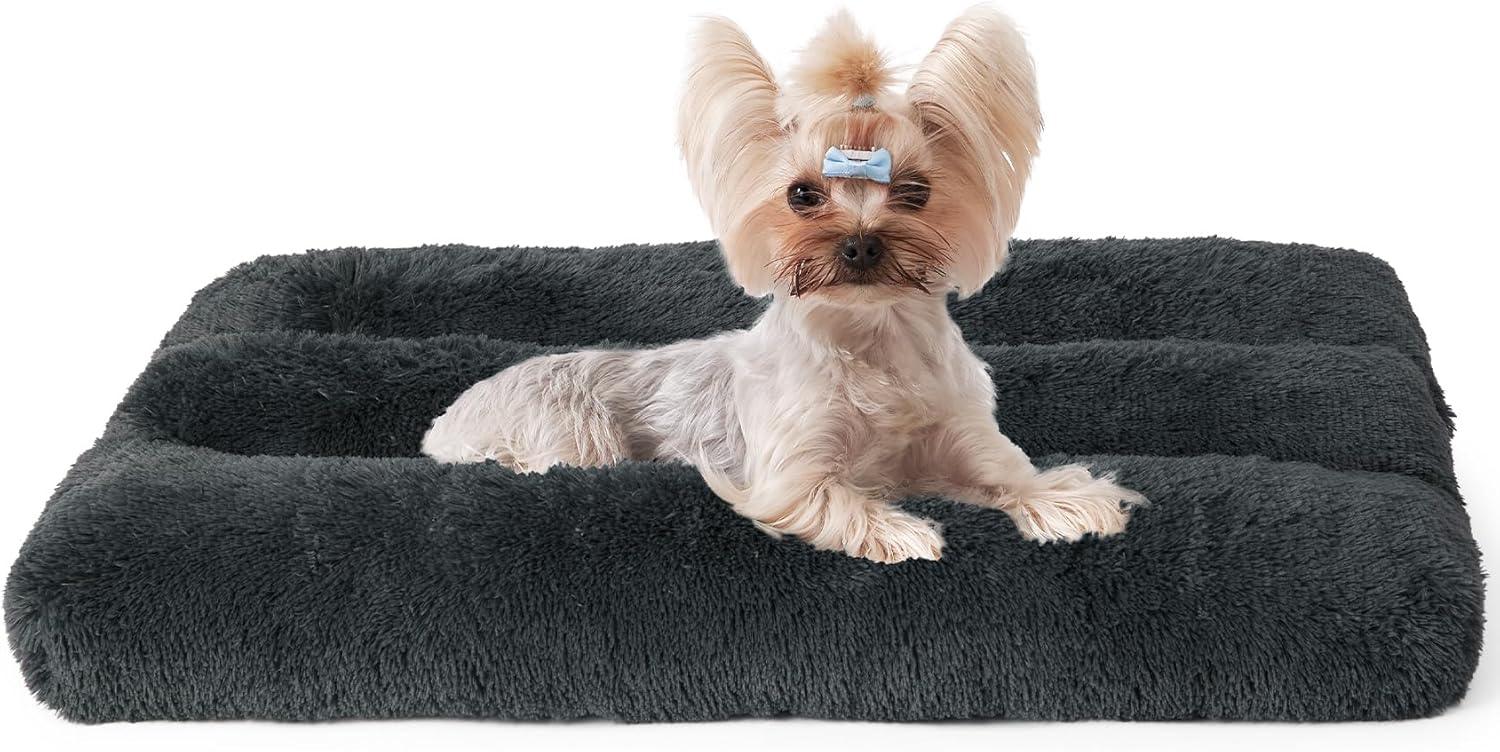 EHEYCIGA Calming Dog Bed Medium, Fluffy Anti | ObaPet