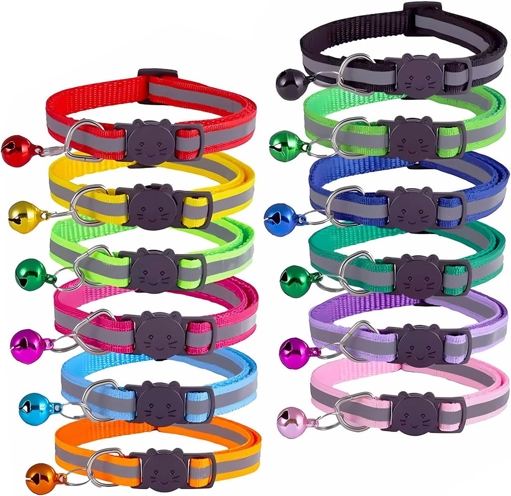 Reflective Cat Collars with Bells- Quick Release | ObaPet