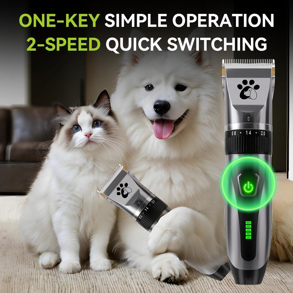 Dog Clippers Cordless, Professional Dog Trimmer, | ObaPet