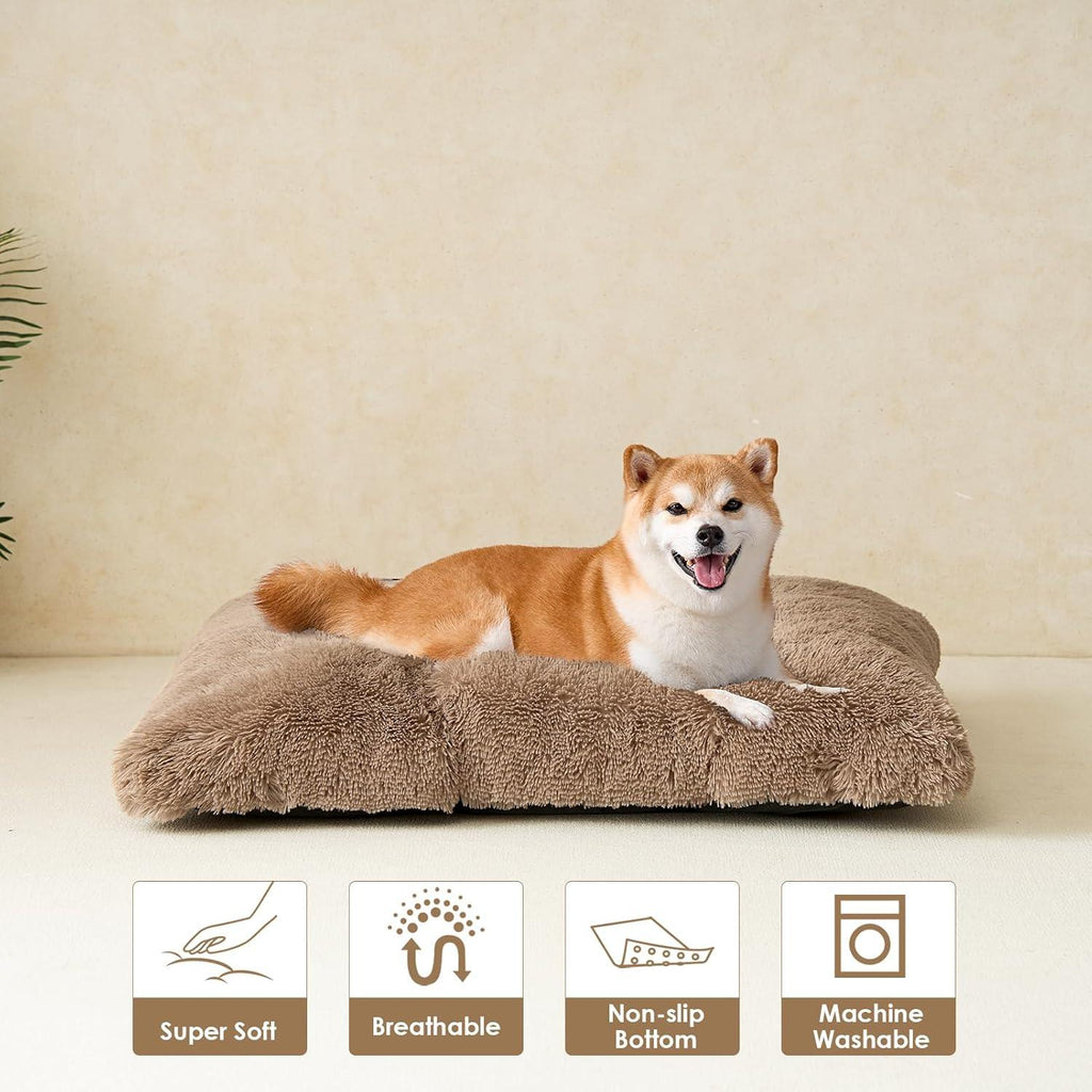 EHEYCIGA Calming Dog Bed Medium, Fluffy Anti | ObaPet