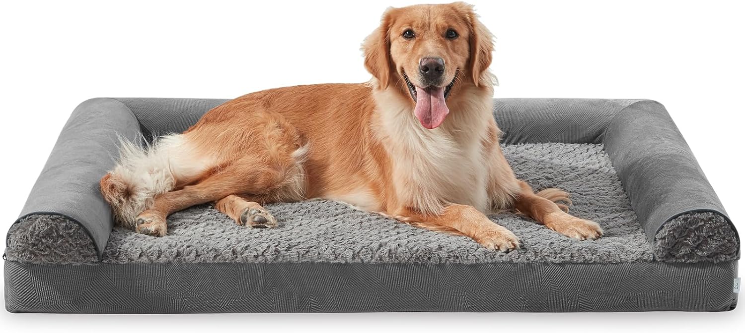 FURTIME Large Dog Bed(89 x 64cm), Orthopedic | ObaPet