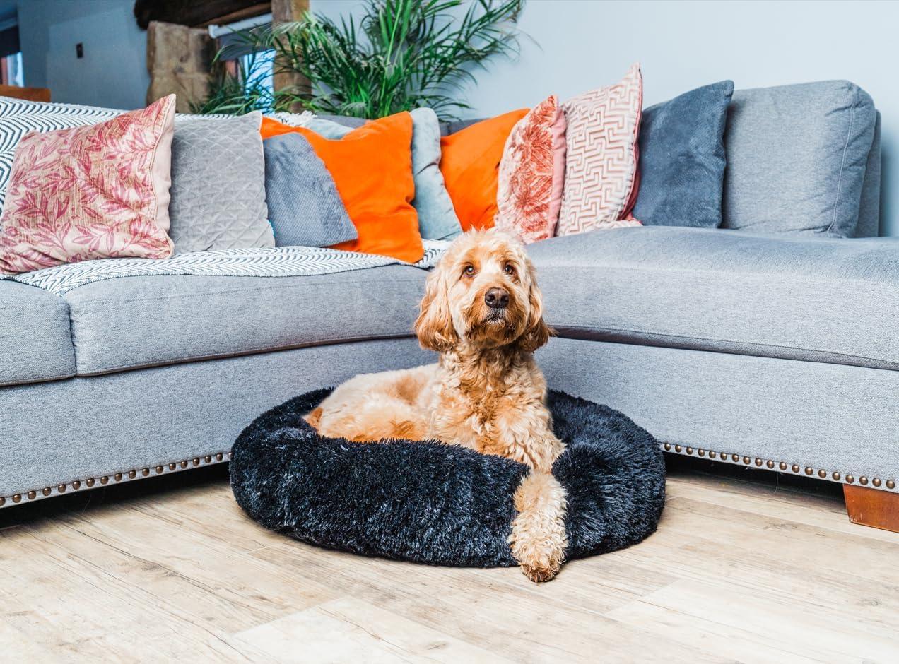 Woof & Whiskers Donut Beds For Dogs Grey Dog Bed | ObaPet
