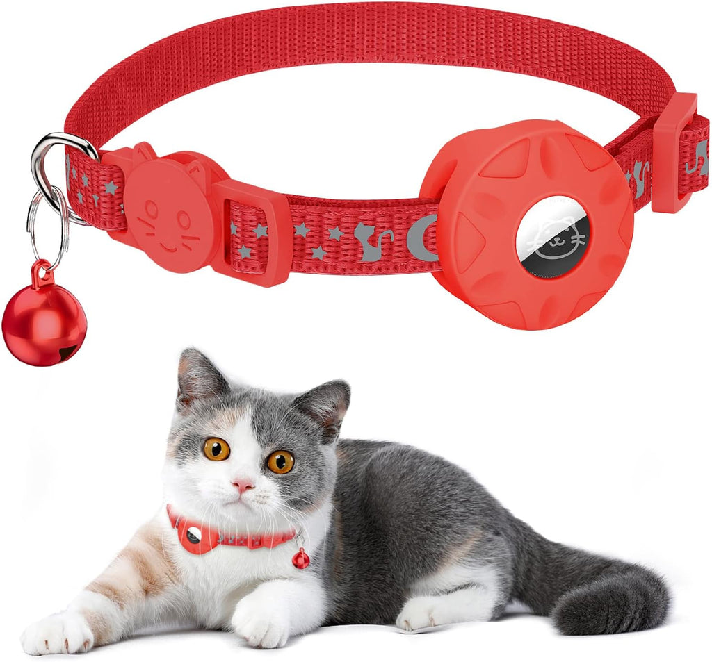 Simket Airtag Cat Collar, Refective Collar for | ObaPet
