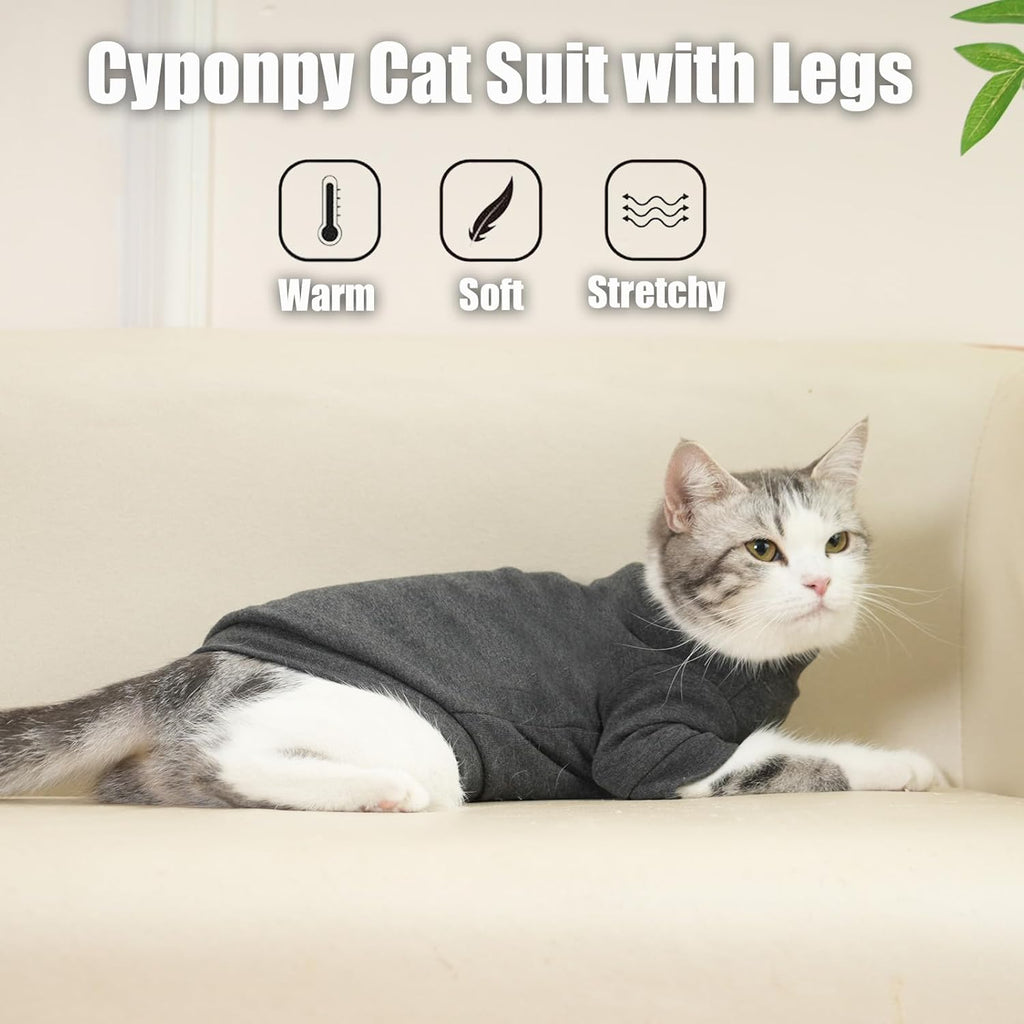 Cyponpy Cat Jumper Fleece Cat Clothing Winter | ObaPet