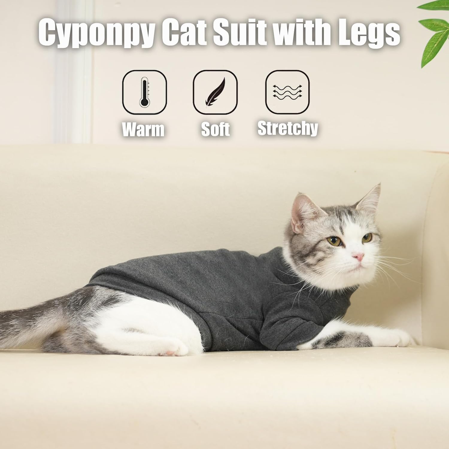 Cyponpy Cat Jumper Fleece Cat Clothing Winter | ObaPet