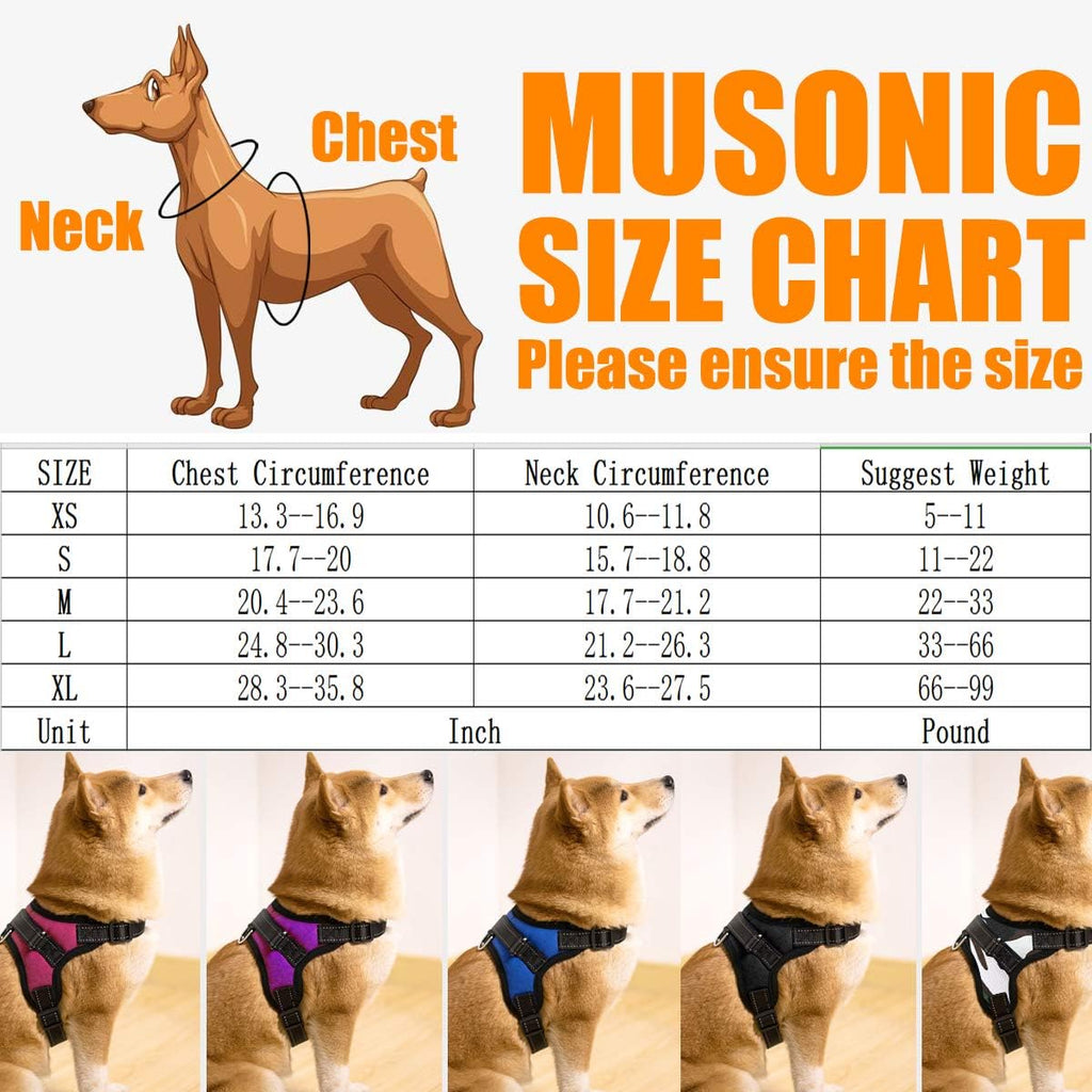 Musonic No Pull Dog Harness Breathable | ObaPet