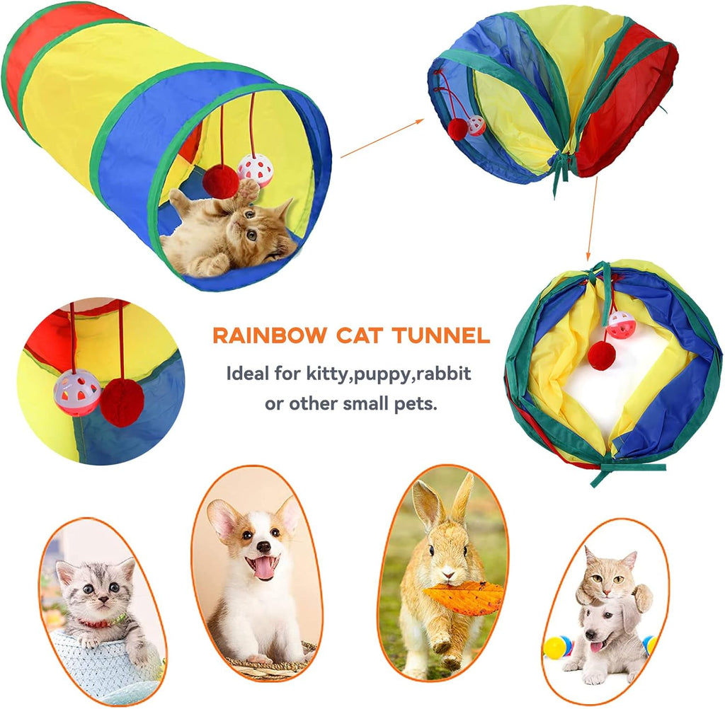 20 Pcs Cat Toys for Indoor Kitten, Collapsible | ObaPet
