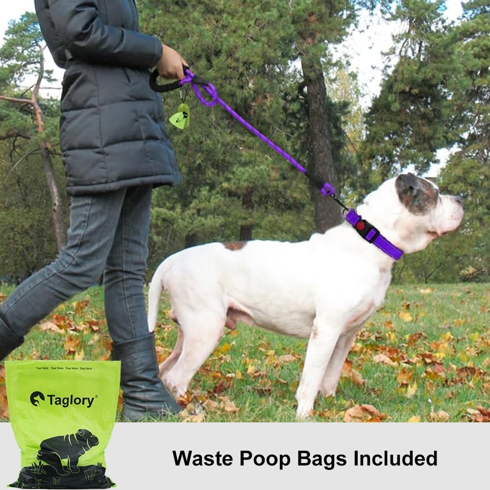 Taglory Rope Dog Lead with Soft Padded Handle, | ObaPet