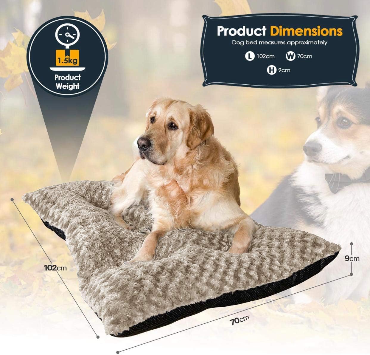 Victoria & Carter Large Dog Bed (102 x 70cm) | ObaPet