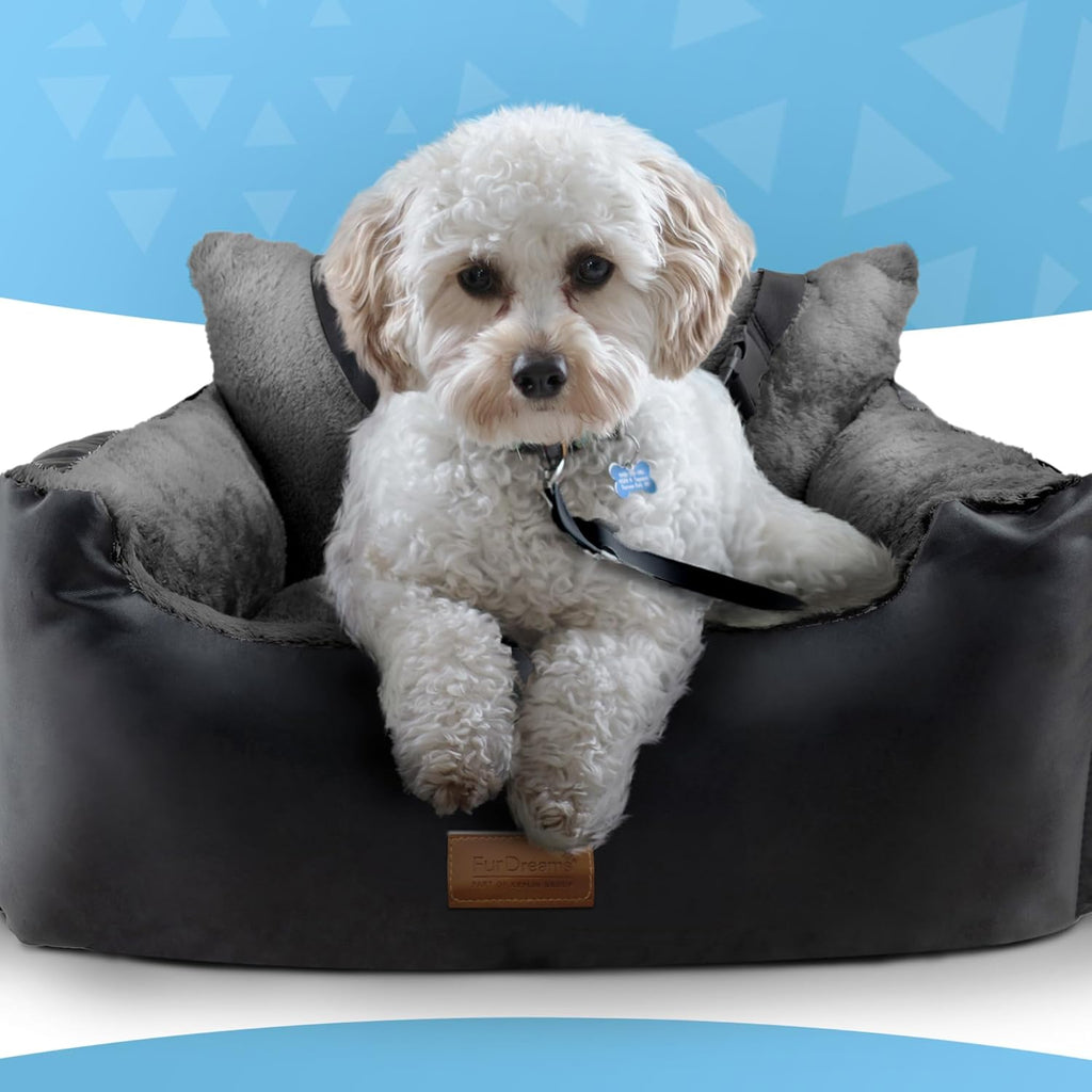 Furdreams Dog Car Seat Plush & Cosy Pet Car | ObaPet