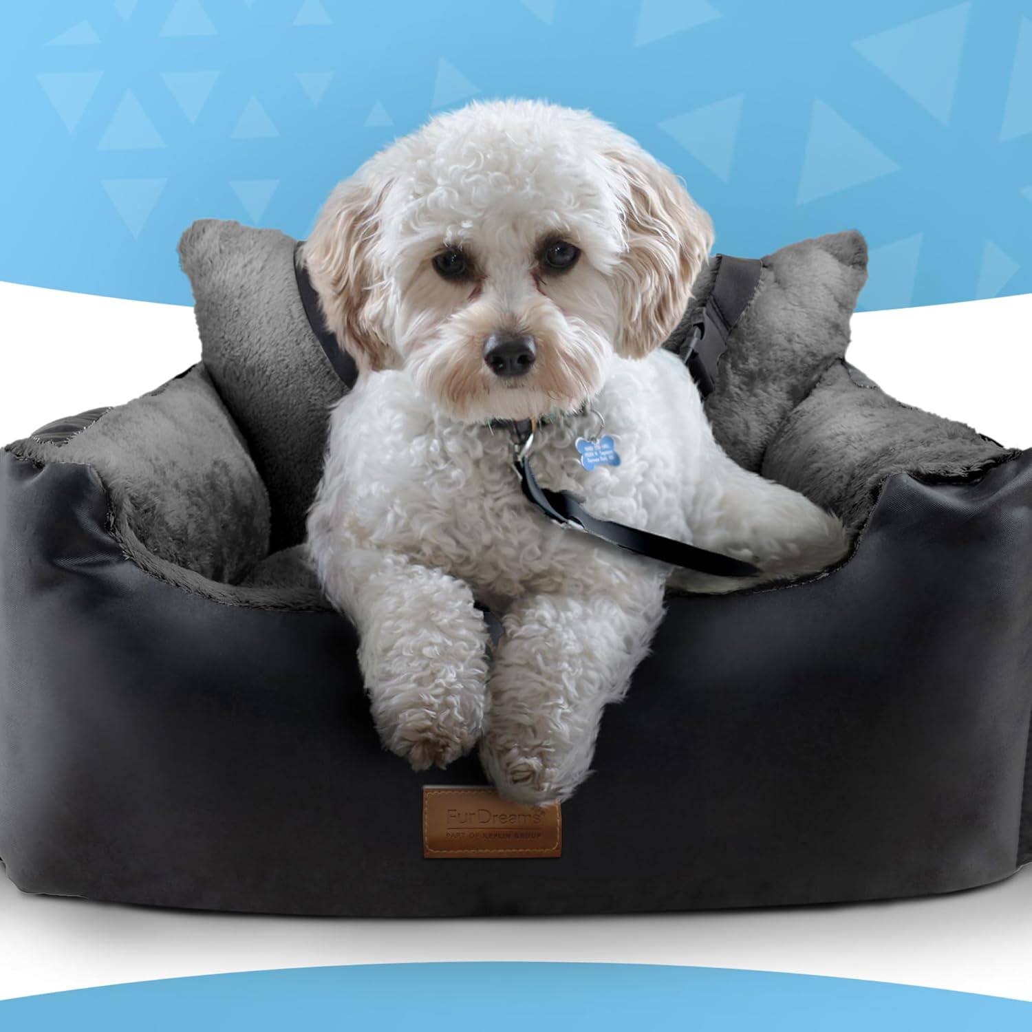 Furdreams Dog Car Seat Plush & Cosy Pet Car | ObaPet