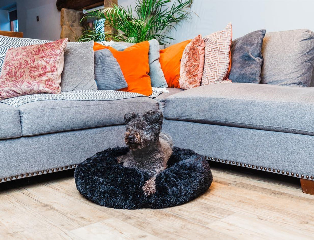 Woof & Whiskers Donut Beds For Dogs Grey Dog Bed | ObaPet