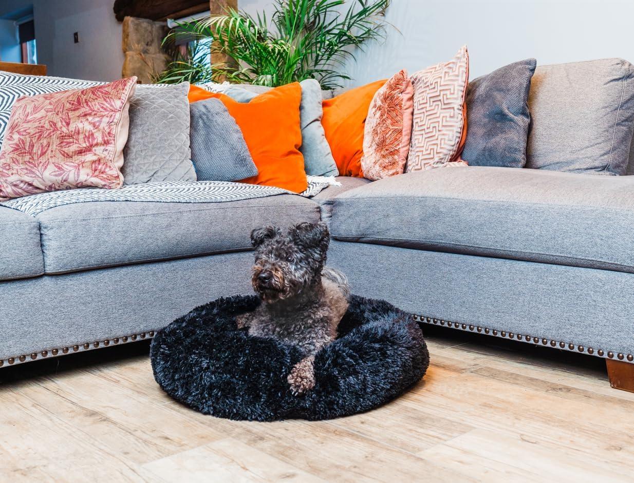 Woof & Whiskers Donut Beds For Dogs Grey Dog Bed | ObaPet