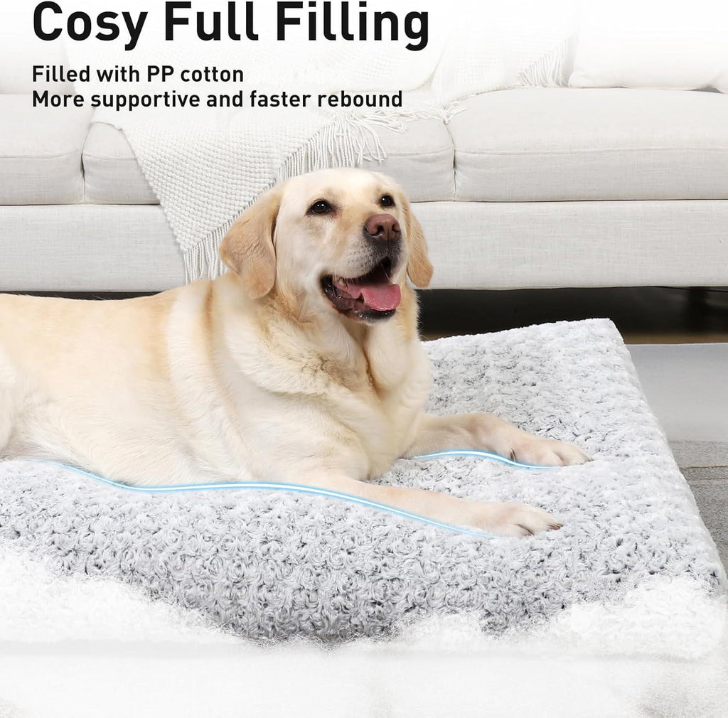 KSIIA Large Dog Bed Washable, Calming Dog Bed, | ObaPet