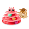 FurDreams Cat Roller Ball Toy Interactive - 3 Tier Tower Fun Cat Ball Track Toy, 3 Level Pet Teaser Toy for Interactive Play, Kitten Fun Puzzle Toy for Exercise & Stimulation