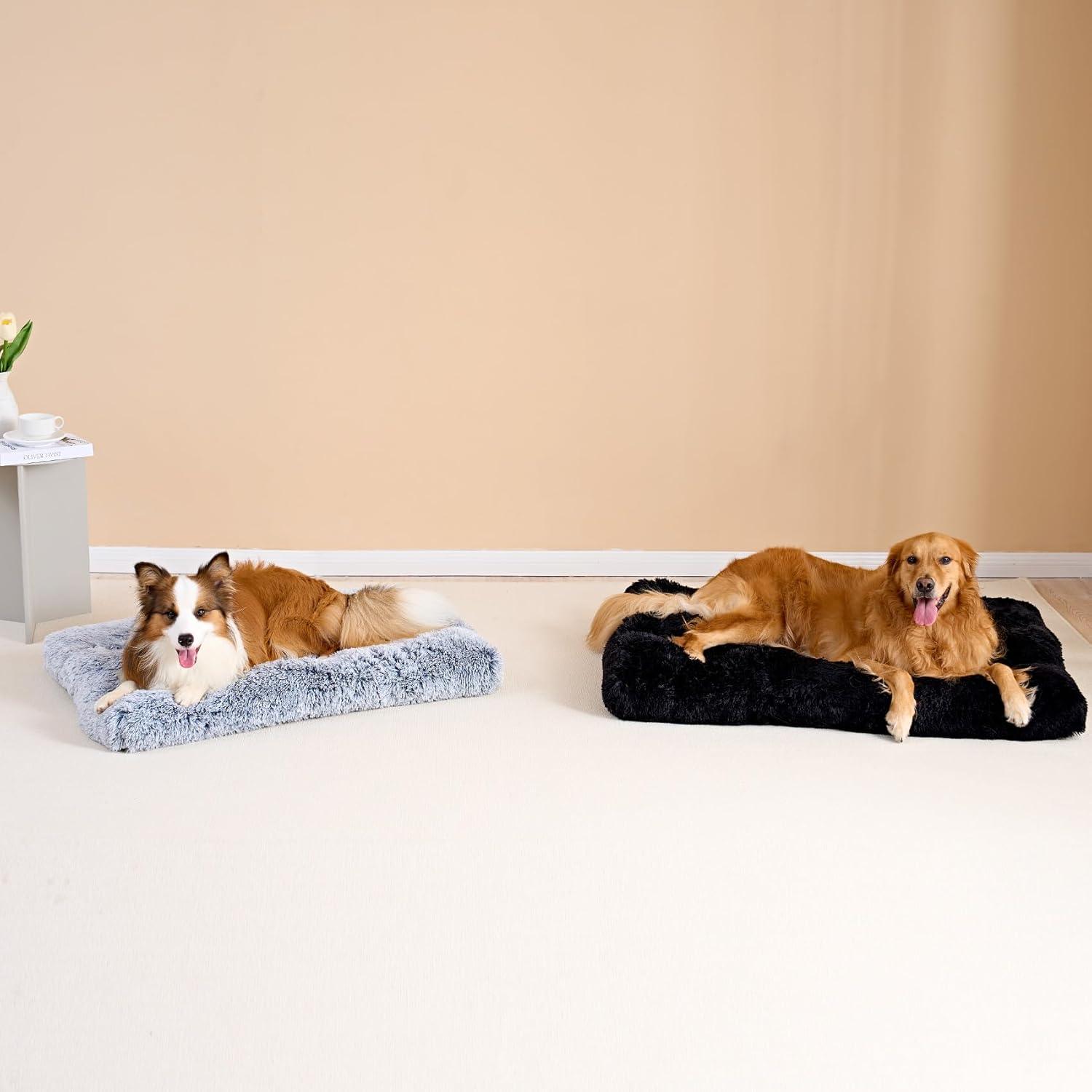 EHEYCIGA Calming Dog Bed Medium, Fluffy Anti | ObaPet
