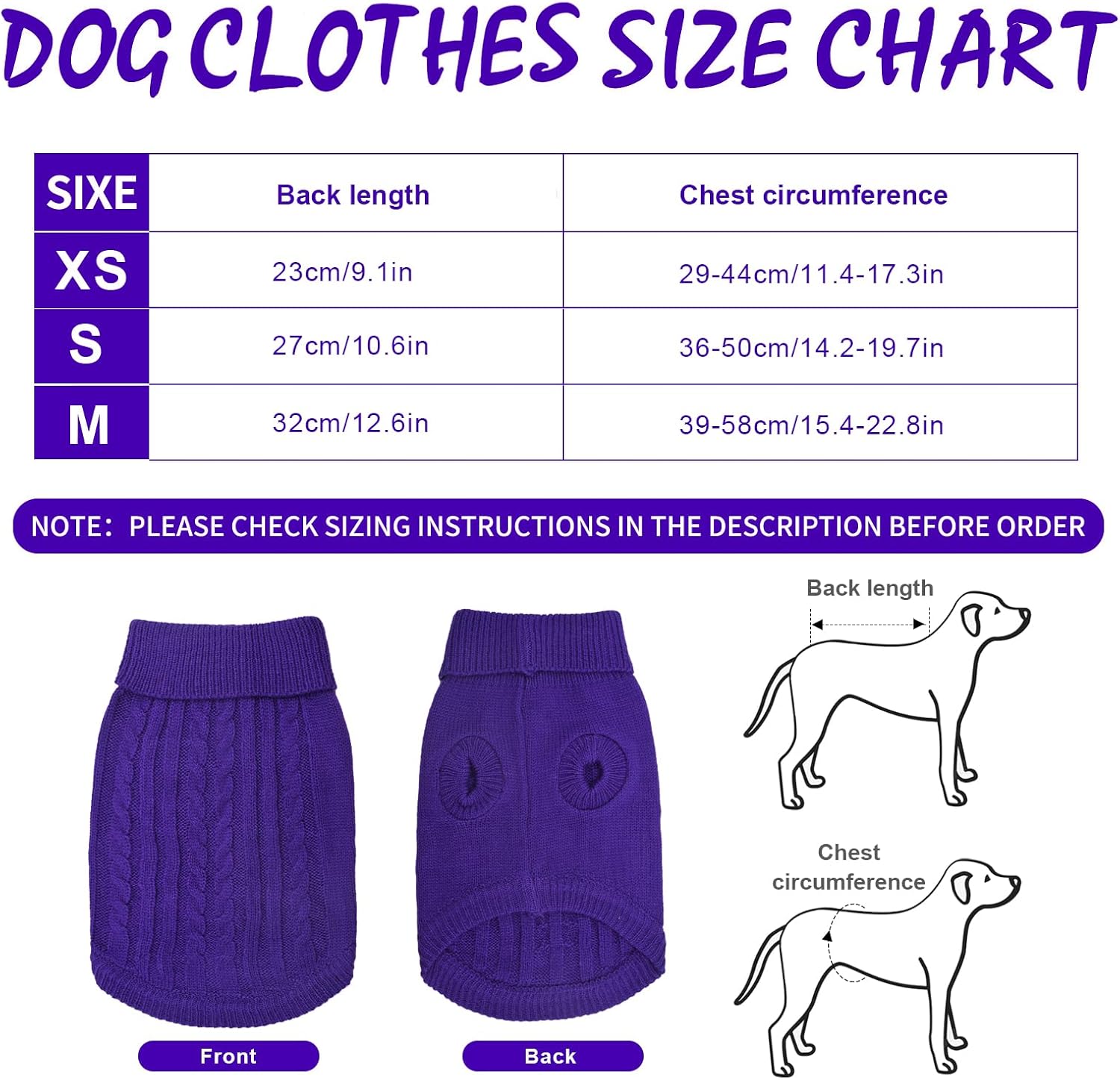Small Dog Jumper, Warm Puppy Sweater for Small | ObaPet