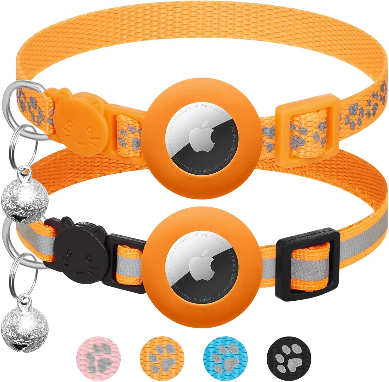 2 Pack Airtag Cat Collar Breakaway with | ObaPet