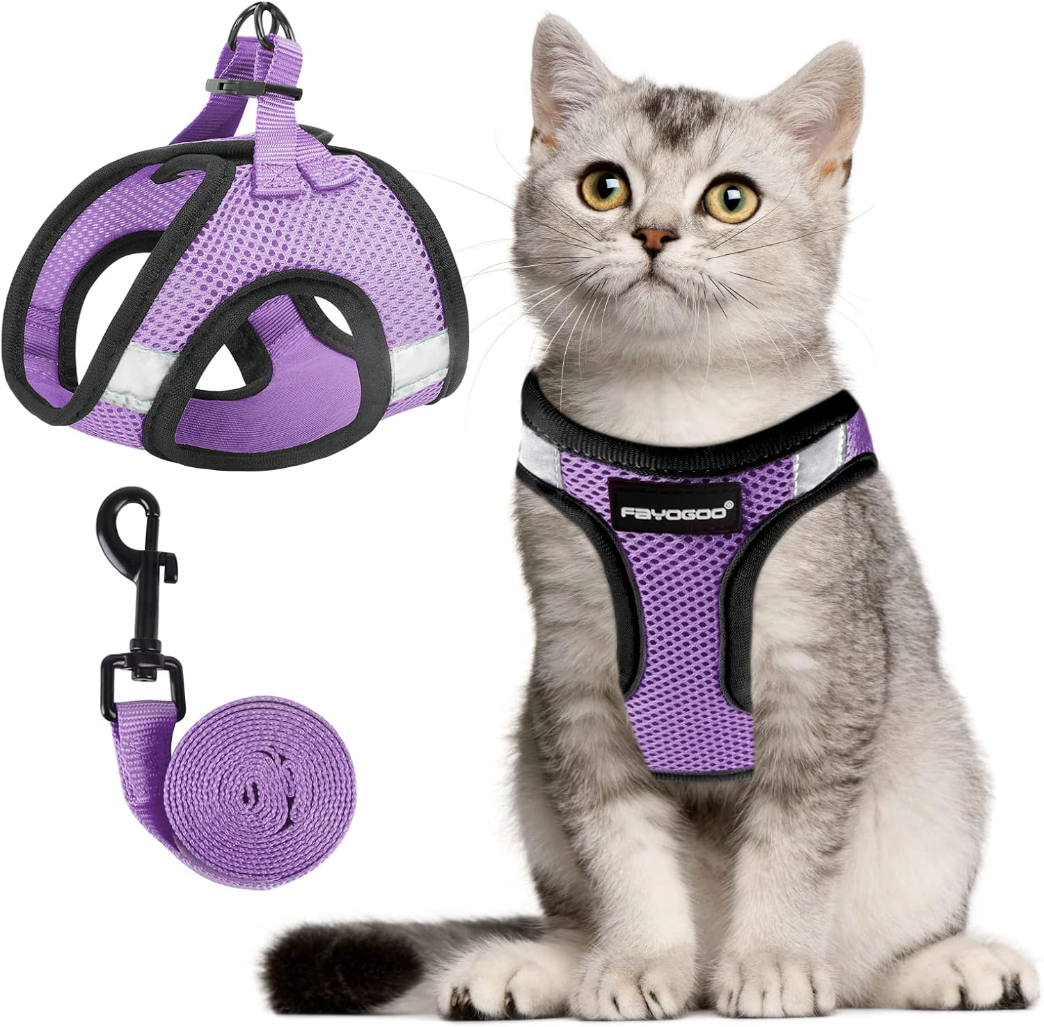 FAYOGOO Cat Harness and Lead Set, Cat Harness | ObaPet