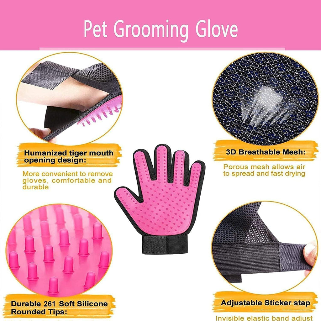 [Upgrade] Pet Dog Cat Grooming Glove,Gentle | ObaPet