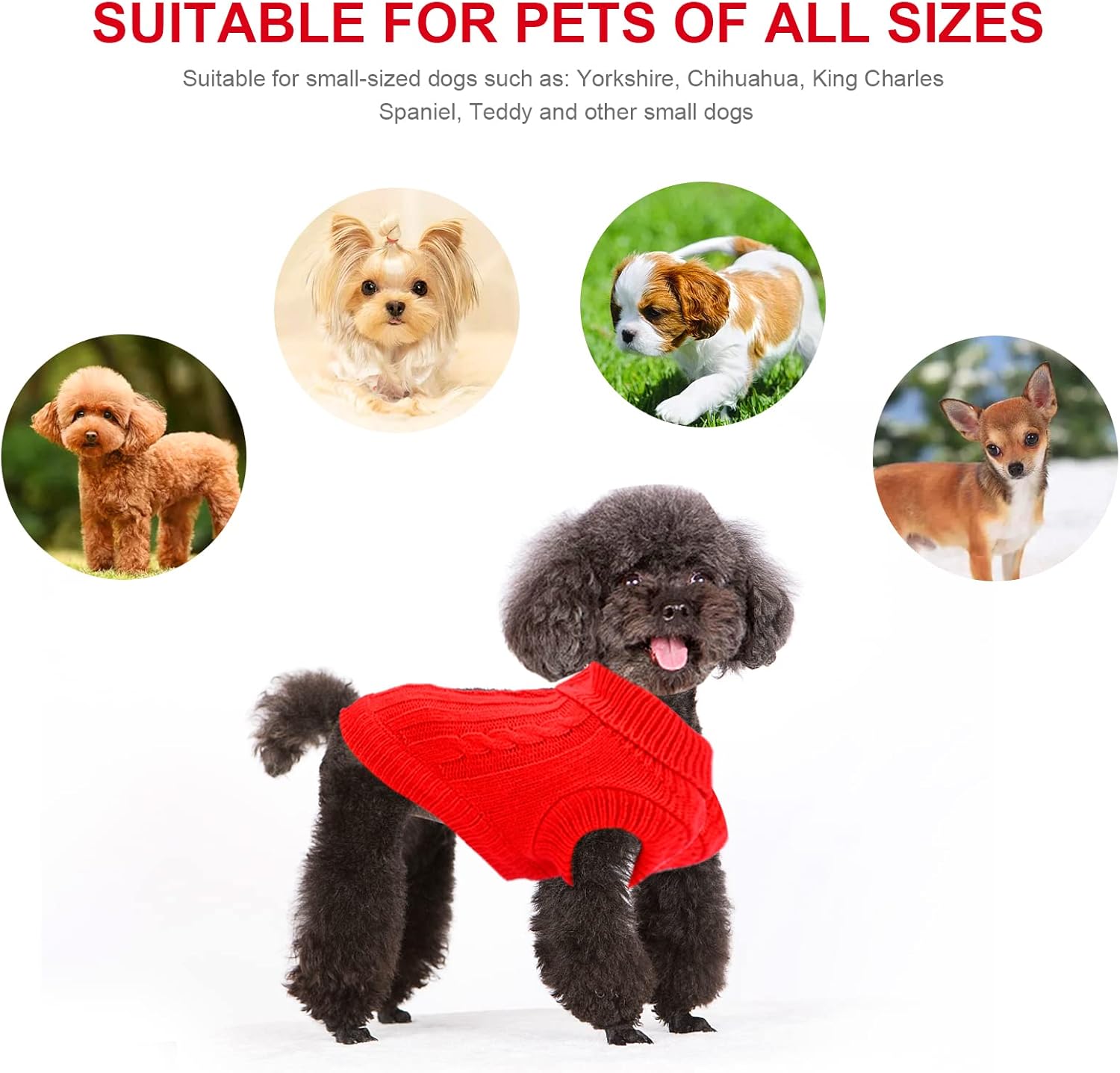 Small Dog Jumper, Warm Puppy Sweater for Small | ObaPet