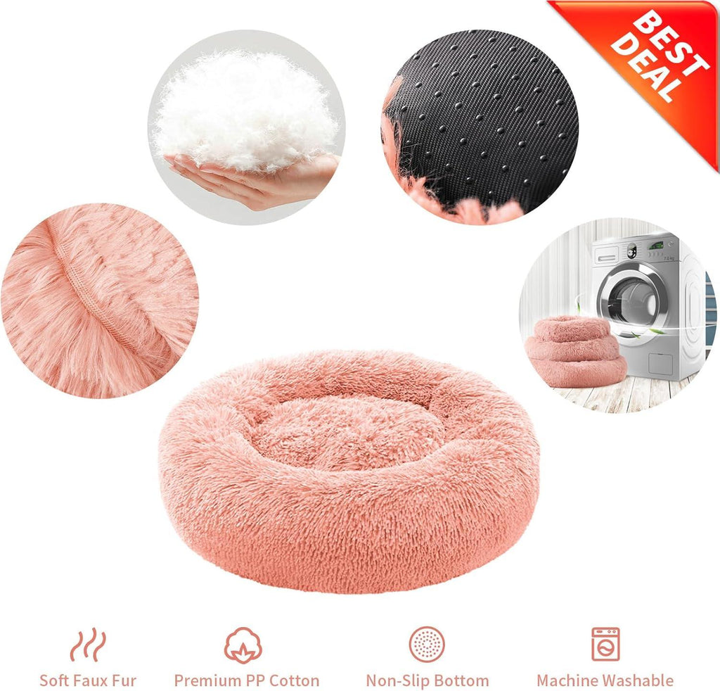 YOJOGEE Calming Donut Puppy Bed for Medium Small | ObaPet