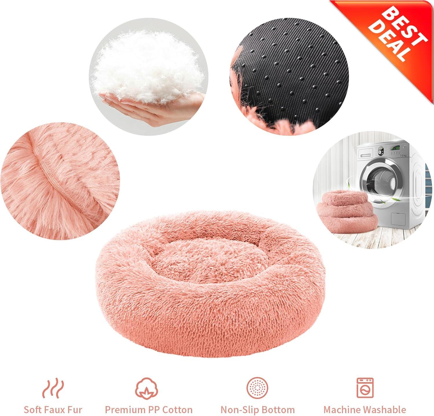 YOJOGEE Calming Donut Puppy Bed for Medium Small | ObaPet