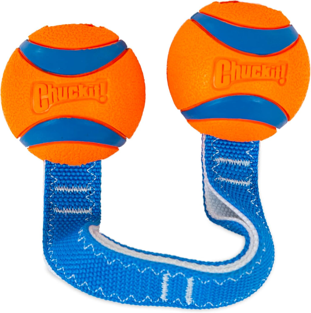 Chuckit! Ultra Tug Dog Toy With Rubber Ball Tug Of War Interactive Fetch Toy for Dogs, Medium