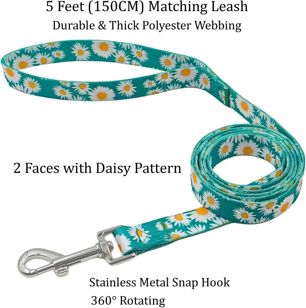 Olahibi Daisy Pattern Dog Collar and Leash | ObaPet