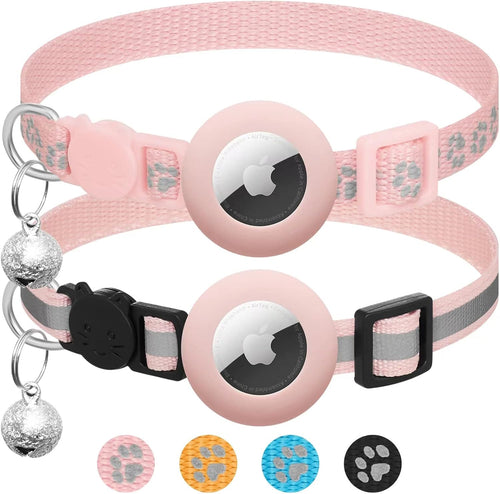 2 Pack Airtag Cat Collar Breakaway with | ObaPet