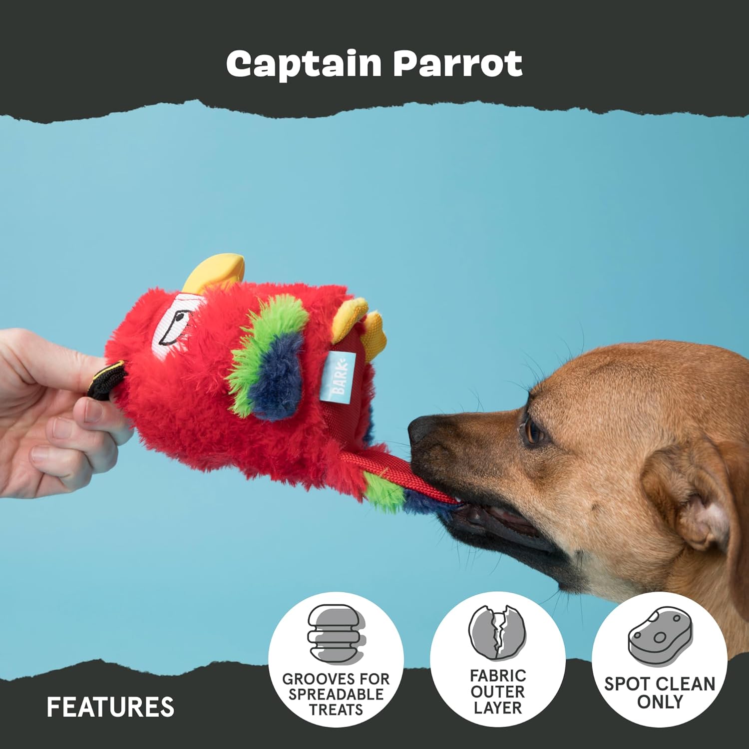 Barkbox Squeaky Dog Toys - Plush and Squeak Chew Toys | Puppy and Pet Toys for Large Dogs Pinata - Large