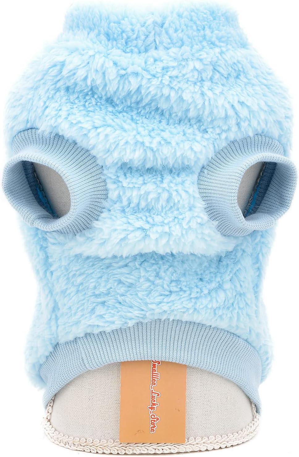 SMALLLEE_LUCKY_STORE Pet Sherpa Fleece Jumper Vest Sweaters Turtleneck Pullover with D-ring Soft Sweatshirt for Small Dogs Cat Puppy Boy Girl Yorkie Chihuahua Warm Fall Winter Clothes,Pink,S