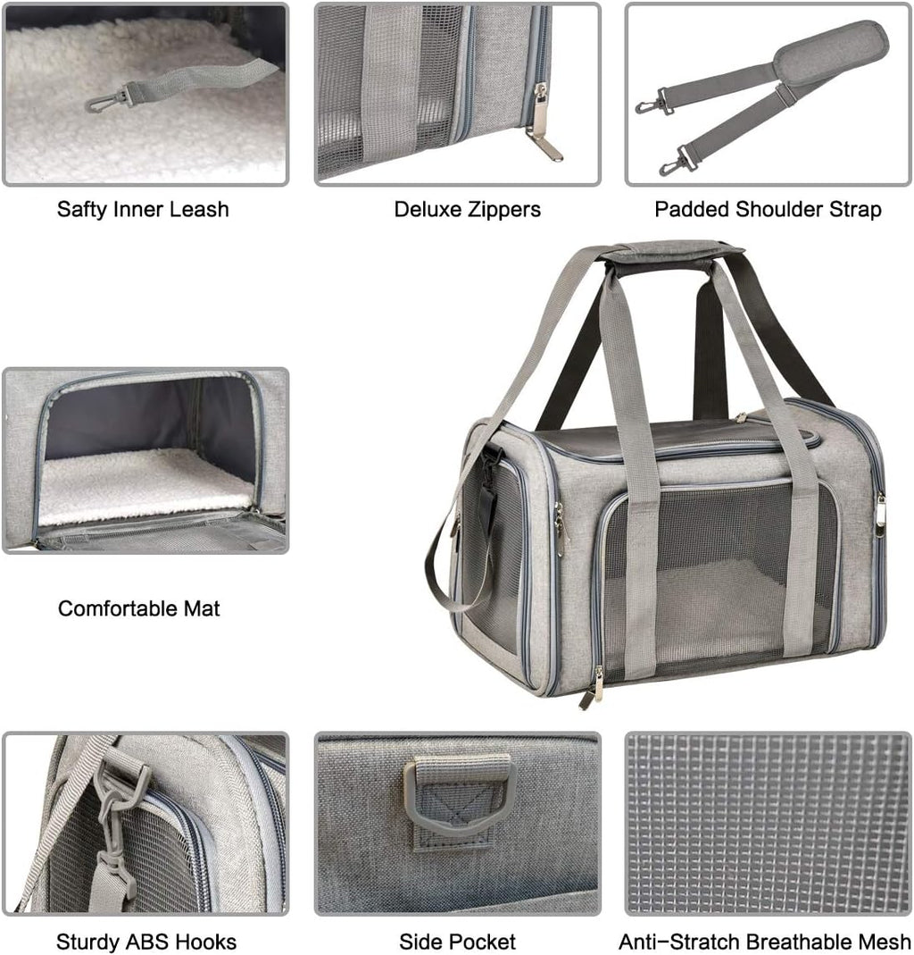 Qlfyuu Cat, Dog Carrier Portable, Soft Sided, | ObaPet