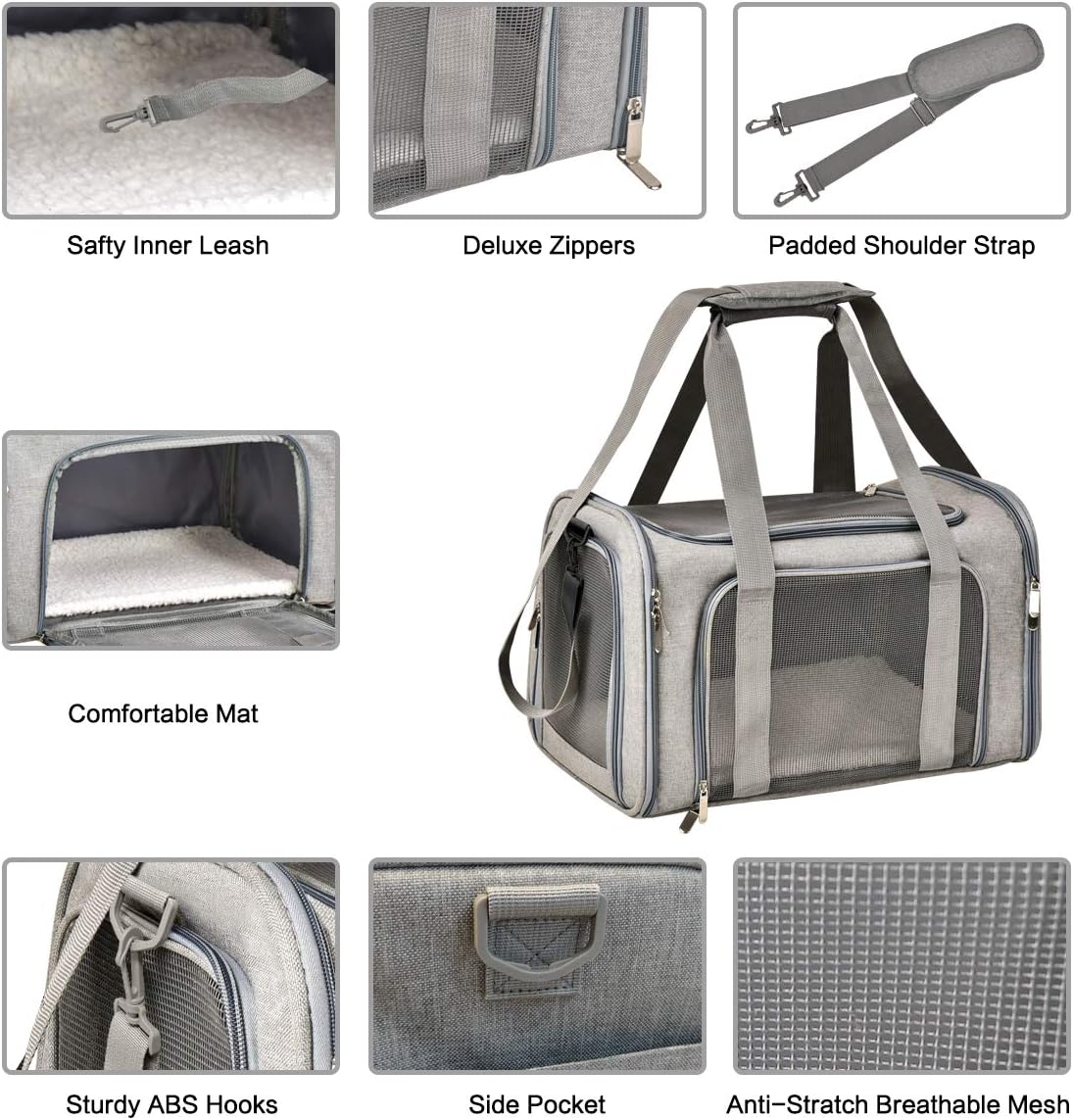 Qlfyuu Cat, Dog Carrier Portable, Soft Sided, | ObaPet