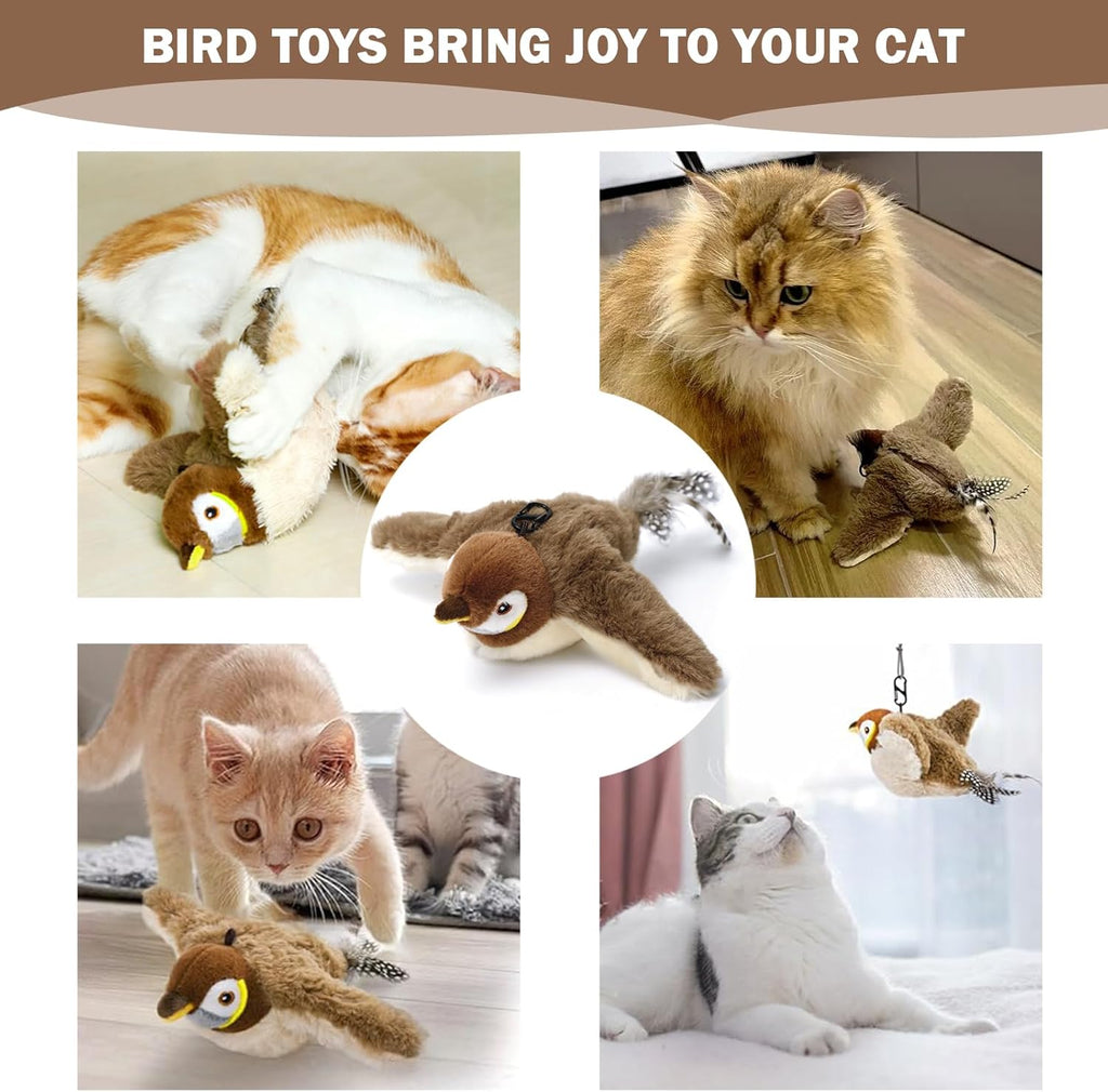 Nepfaivy Cat Toys Flapping Bird | ObaPet