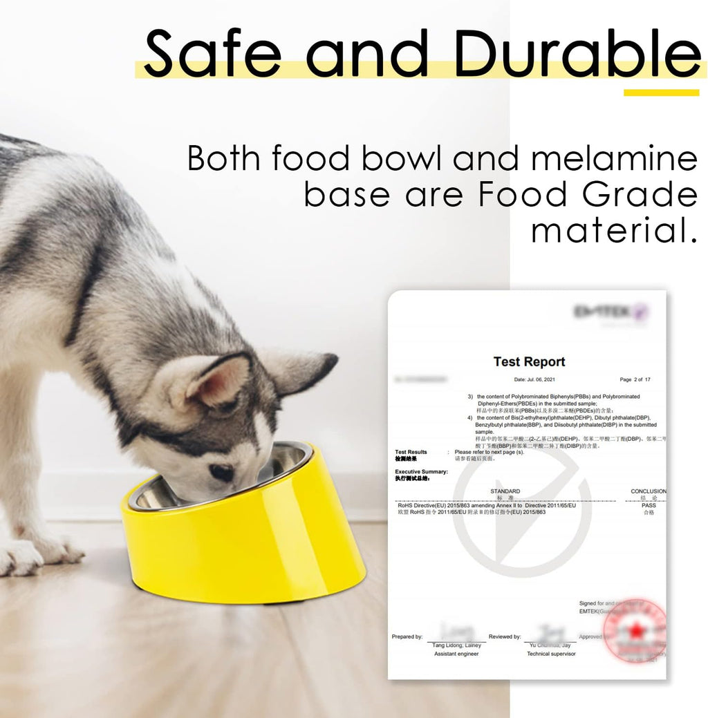 SuperDesign Mess Free 15° Slanted Bowl for Dogs | ObaPet