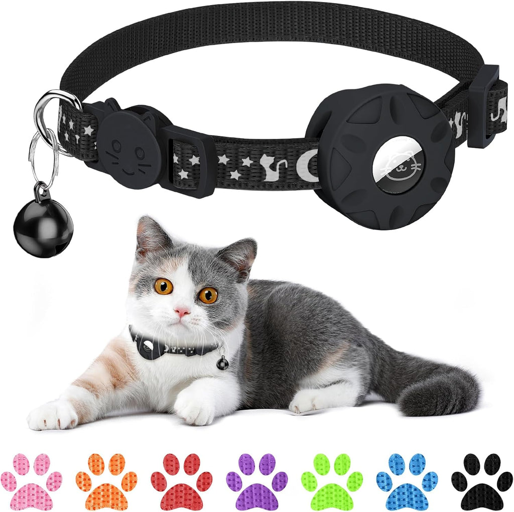 Simket Airtag Cat Collar, Refective Collar for | ObaPet