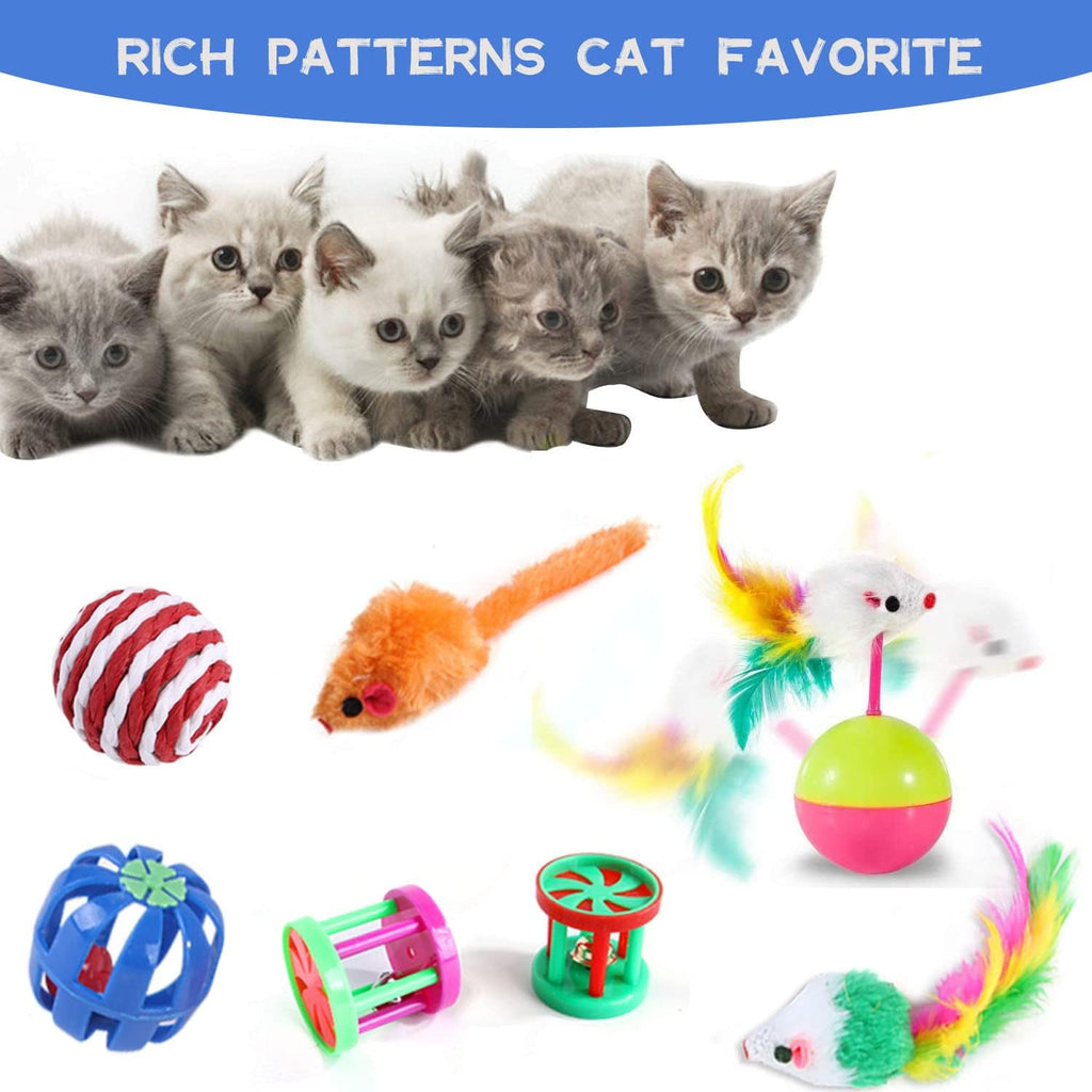 20 Pcs Cat Toys for Indoor Kitten, Collapsible | ObaPet