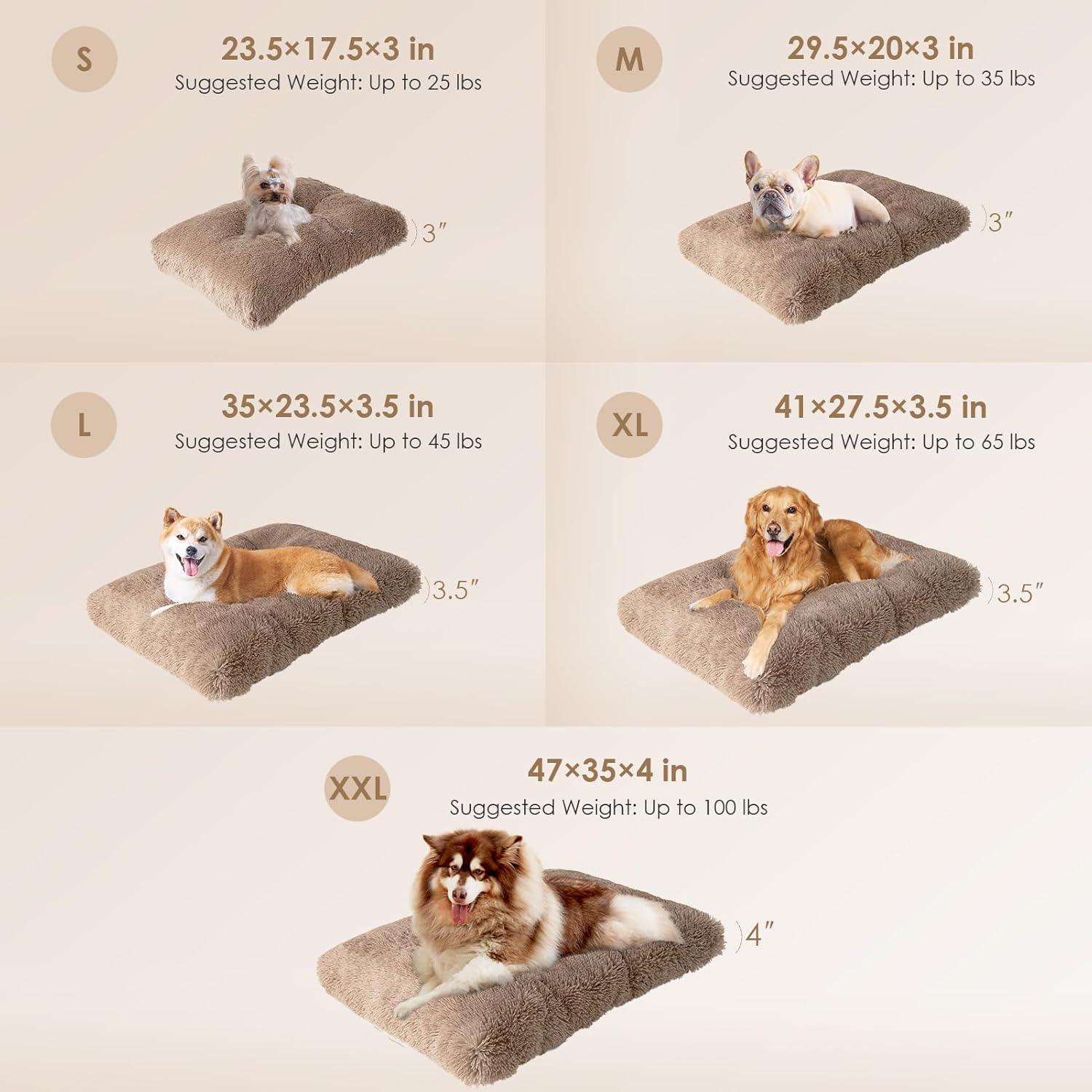 EHEYCIGA Calming Dog Bed Medium, Fluffy Anti | ObaPet